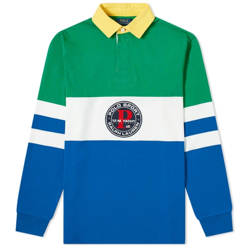POLO RALPH LAUREN POLO SPORT 12MM YACHT CLUB RUGBY SHIRT (Large)